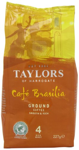 Taylors of Harrogate Caf Brasilia Rich Roast Ground Coffee 227 g (Pack of 3) von TAYLORS OF HARROGATE