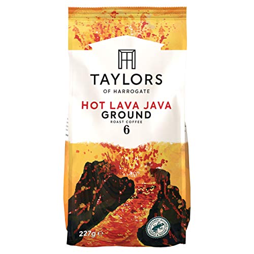 Taylors of Harrogate Hot Lava Java gemahlener Kaffee, 227 g, 6 Stück von TAYLORS OF HARROGATE