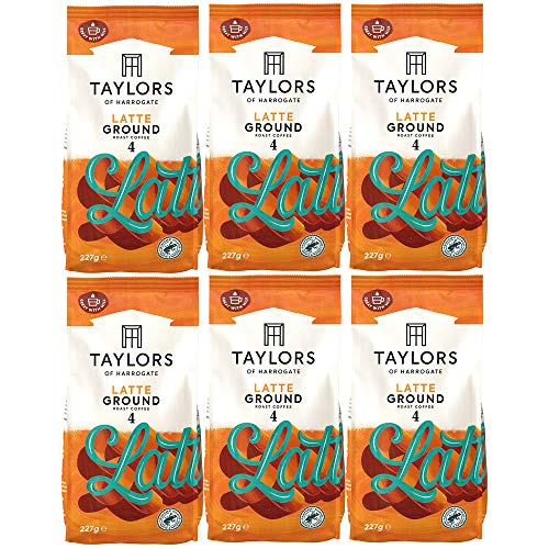 Taylors of Harrogate Latte gemahlener Kaffee, 227 g, 6 Stück Taylors of Harrogate Latte gemahlener Kaffee, 227 g, 6 Stück von Taylors of Harrogate