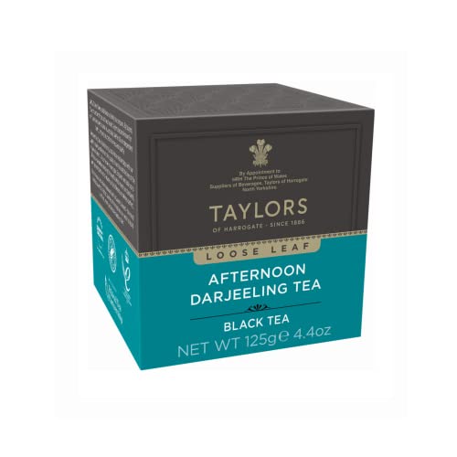 Taylors® | Loser Darjeeling Indischer Schwarztee | Darjeeling Loseblatt – 125 Gr | Indischer schwarzer Darjeeling-Tee von Taylors
