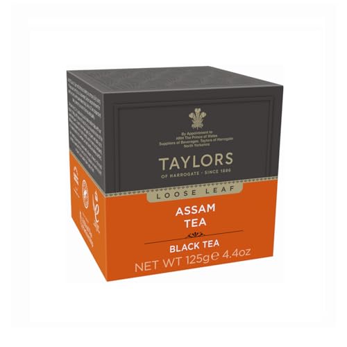 Taylors | Assam Schwarzteeblatt Intensiver Malzgeschmack | Assam-Schwarztee, reichhaltig, erfrischend, entwässernd – 1 Packungen | Assam-Teeblatt nachfüllen von Taylors