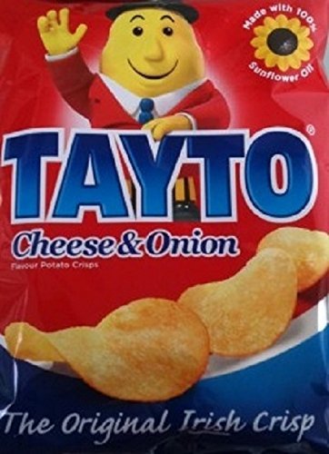 Tayto Cheese and Onion Crisps from Ireland (25 X 25g Packsts ) (Tayto Käse und Zwiebel Crisps aus Irland) von Tayto