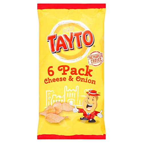 Tayto Crisps Käse und Zwiebeln, 6 Stück von Tayto