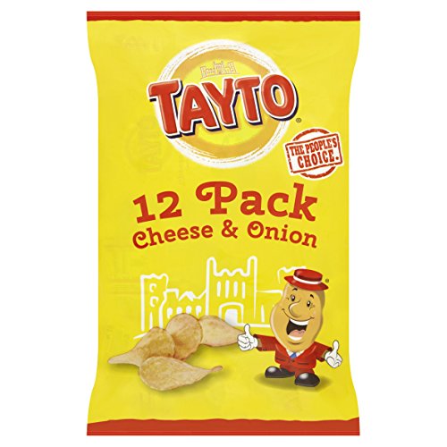 Tayto Käse & Zwiebelgeschmack Kartoffelchips 12 x 25 g von Tayto