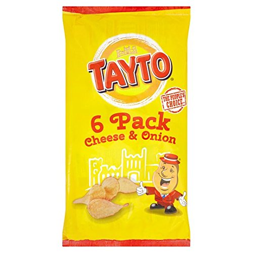 Tayto Käse- und Zwiebelkartoffeln, 6S, 150 g von Tayto