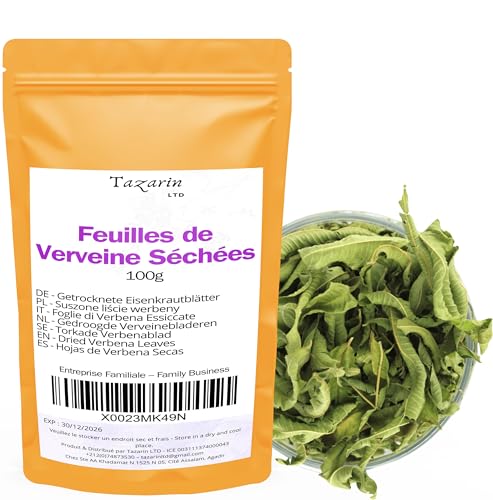 100g Zitronenverbene - Ganze Getrocknete Blätter - Aloysia Citrodora von Hand Geerntet - Kräutertee Infusion - Schlaf und Entspannung - 100% Natürlich, Rein und Ohne Zusatzstoffe | Spitzenqualität. 100g Zitronenverbene - Ganze Getrocknete Blätter - Aloysia Citrodora von Hand Geerntet - Kräutertee Infusion - Schlaf und Entspannung - 100% Natürlich, Rein und Ohne Zusatzstoffe | Spitzenqualität. von Tazarin LTD