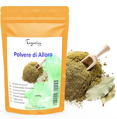 1Kg Lorbeerblätter Gemahlen - Lorbeerpulver - Aroma & Intensiver Geschmack - 100% Natürlich, Rein und Keine Zusatzstoffe | Tazarin Ltd 1Kg Lorbeerblätter Gemahlen - Lorbeerpulver - Aroma & Intensiver Geschmack - 100% Natürlich, Rein und Keine Zusatzstoffe | Tazarin Ltd von Tazarin LTD