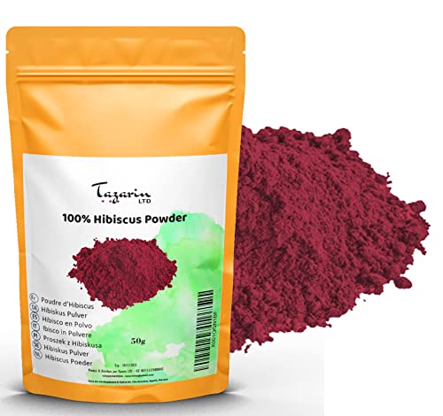 50g Hibiskusblüten Pulver - Hibiskusblüten Gemahlen - Hibiskus Pulver | 100% Natürlich, Rein und Ohne Zusatzstoffe | Tazarin Ltd 50g Hibiskusblüten Pulver - Hibiskusblüten Gemahlen - Hibiskus Pulver | 100% Natürlich, Rein und Ohne Zusatzstoffe | Tazarin Ltd von Tazarin LTD
