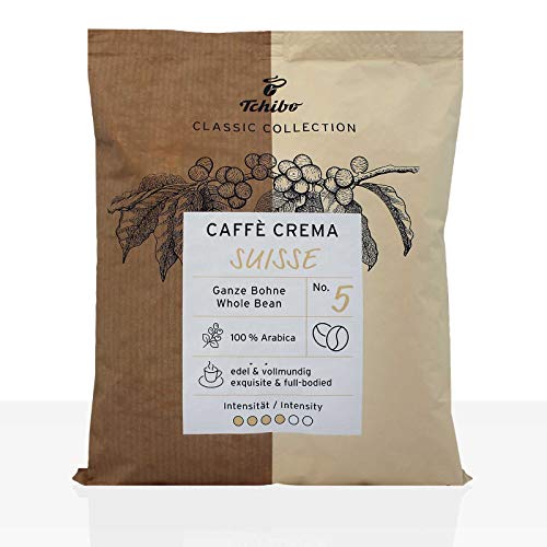 Tchibo Caffe Crema Suisse - 500g Kaffee ganze Bohne, 100% Arabica von Tchibo