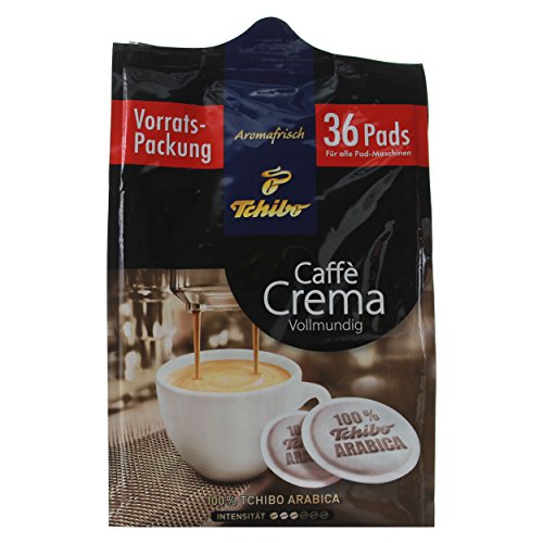 Tchibo Caffè Crema Vollmundig, Kaffeepad für alle gängigen Pad Maschinen, 36 Pads Tchibo Caffè Crema Vollmundig, Kaffeepad für alle gängigen Pad Maschinen, 36 Pads von Tchibo