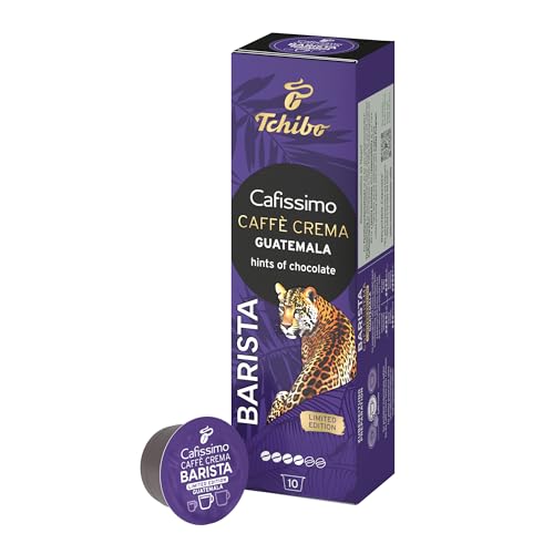 Tchibo Cafissimo Caffè Crema Barista Guatemala Kaffeekapseln, 10 Stück (Caffè Crema, mit einem Hauch von Schokolade), nachhaltig & fair gehandelt, Limited Edition von Tchibo