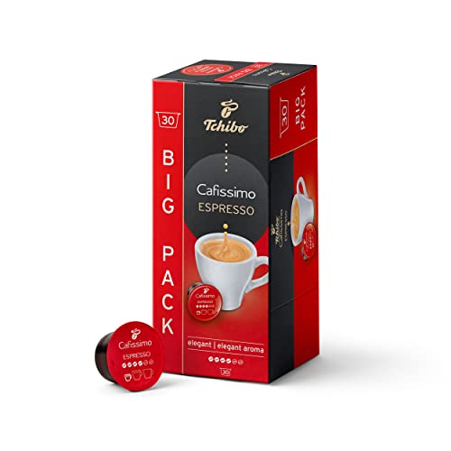 Tchibo Cafissimo Espresso elegant Kaffeekapseln, 30 Stück (Kaffee, ausdrucksstark mit vollem Aroma), nachhaltig & fair gehandelt von Tchibo