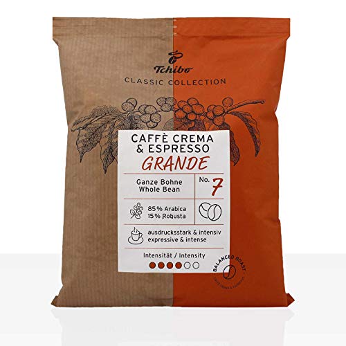 Tchibo Grande Caffe Crema Espresso - 10 x 500g Kaffeebohnen Tchibo Grande Caffe Crema Espresso - 10 x 500g Kaffeebohnen von Tchibo