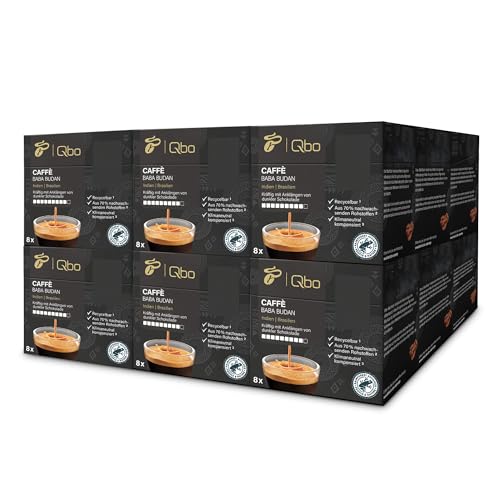 Tchibo Qbo Caffè Buna Enteta Premium Kaffeekapseln, 144 Stück - 18x8 Kapseln (Caffè, Intensität 04/10, mild-aromatisch), nachhaltig, aus 70% nachwachsenden Rohstoffen von Tchibo