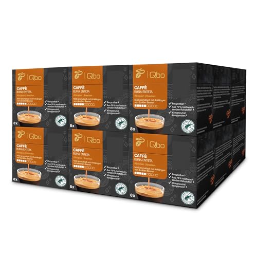 Tchibo Qbo Caffè Buna Enteta Premium Kaffeekapseln, 144 Stück - 18x8 Kapseln (Caffè, Intensität 04/10, mild-aromatisch), nachhaltig, aus 70% nachwachsenden Rohstoffen von Tchibo