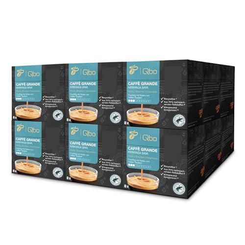 Tchibo Qbo Caffè Grande Kirinyaga Baya Premium Kaffeekapseln, 144 Stück - 18x8 Kapseln (Caffè Grande, Intensität 3/10, fruchtig), nachhaltig, aus 70% nachwachsenden Rohstoffen von Tchibo
