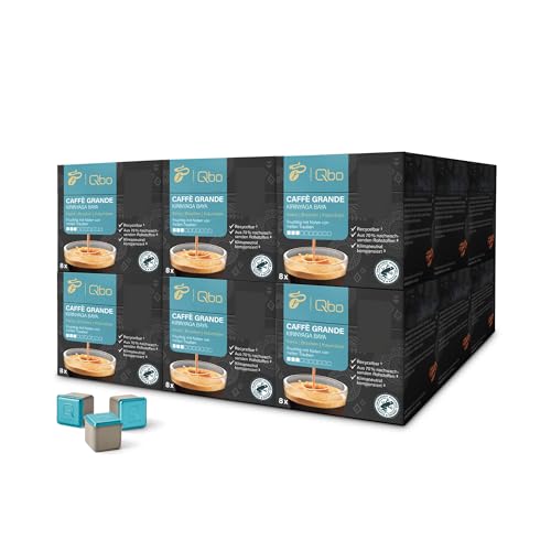 Tchibo Qbo Caffè Grande Kirinyaga Baya Premium Kaffeekapseln, 144 Stück - 18x8 Kapseln (Caffè Grande, Intensität 3/10, fruchtig), nachhaltig, aus 70% nachwachsenden Rohstoffen von Tchibo