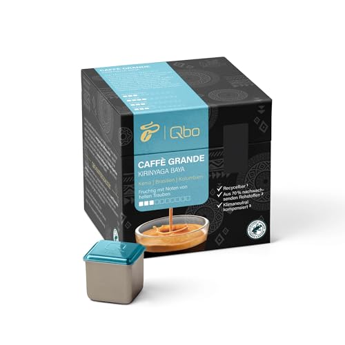 Tchibo Qbo Caffè Grande Kirinyaga Baya Premium Kaffeekapseln, 27 Stück (Caffè Grande, Intensität 3/10, fruchtig), nachhaltig, aus 70% nachwachsenden Rohstoffen & klimaneutral kompensiert von Tchibo