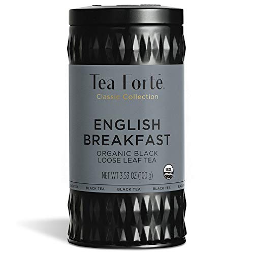 TEA Fortè ENGLISH BREAKFAST BIO black tea latta 100g sfuso tè nero indiano biologico von Tea Forte