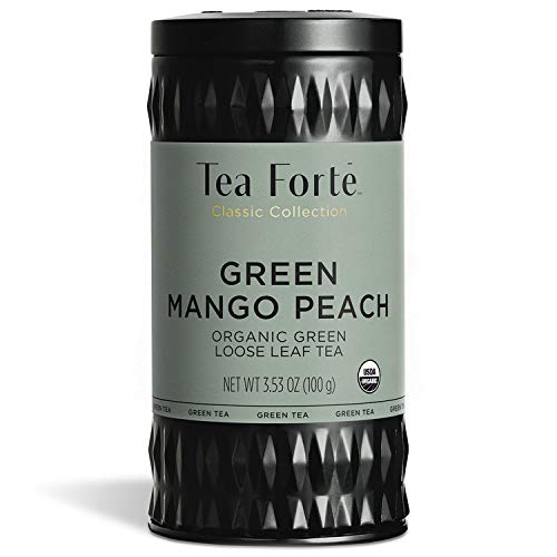 TEA Fortè GREEN MANGO PEACH BIO latta 100g Tè Verde mango pesca biologico sfuso von Tea Forte