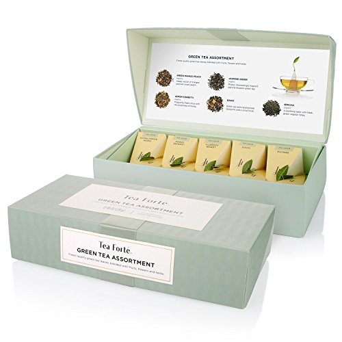Tea Forte Grüner Tee mit 10 Tee-Pyramiden - Green Tea Assortment box von Tea Forte