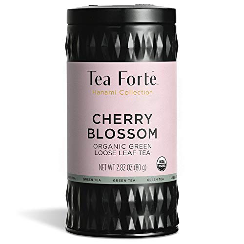 Tea Forté Hanami - Bio Grüner Tee in großen Mengen - Ganze Blätter - Aluminiumdose 80 gr. von Tea Forte