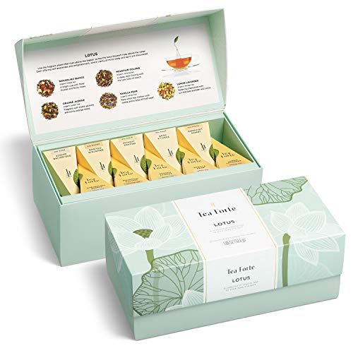 Tea Forte Lotus Presentation Box LOTUS Mit 20 Bio Tee-pyramiden by Tea Forté von Tea Forté