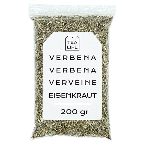 Eisenkraut 200gr- Eisenkraut Tee - Verbene Tee - Verbena - Eisenkraut Getrocknet - Eisenkraut Lose (200 gr) von Tea Life