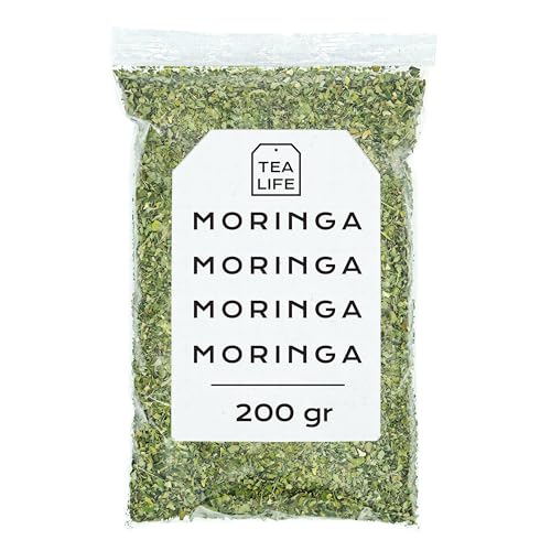 Moringa Tee 200gr - Moringa Blätter - Moringa Getrocknet - Moringa Lose (200 gr) von Tea Life