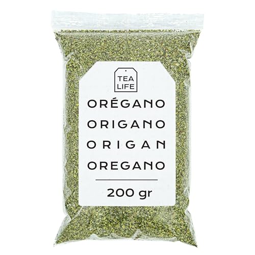 Oregano 200gr - Oregano Getrocknet - oregano Gewürz - Oregano Gerebelt - Oregano Tee - Oregano Blätter - Oregano Getrocknet Lose (200 gr) von Tea Life