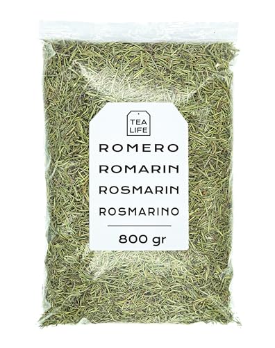 Rosemary 800g - Rosmarin Getrocknet - Rosemary Tee - Lose Aufgüsse - Reich an Mineralien und Nährstoffen - Natürliche Eigenschaften (800 gr) von Tea Life