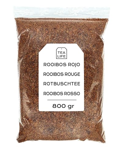 Rot Rooibos Tee 800g - Roibuschtee - Rot Rooibos Tee in Lose - Natürliche Eigenschaften (800 gr) von Tea Life