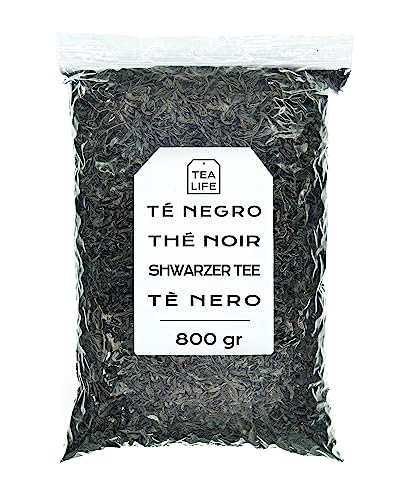 Schwarzer Tee 800g - Schwarzer Tee Aufguss - Schwarzer Tee in Lose - Kräutertee - Natürliche Eigenschaften (800 gr) von Tea Life