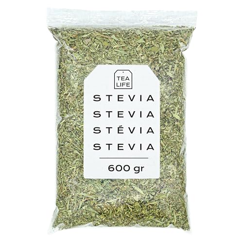 Stevia Blätter 200gr - Stevia Getrocknet - Stevia Blätter Tee - Stevia - Stevia Blätter Lose (600 gr) von Tea Life