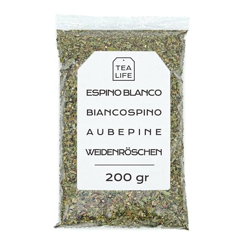 Weidenröschen Tee 200gr - Weissdorn tee - Weißdorn - Weißdornblätter - Weissdorn Getrocknet - Weißdorn Lose (200 gr) von Tea Life