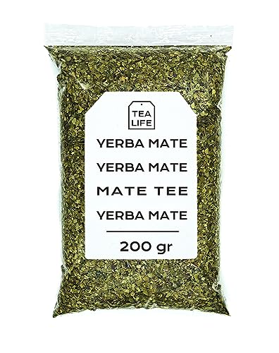 Yerba Mate 200g - Yerba Mate Tee - Grüner Mate - Grüner Mate in Lose - Kräutertees - Natürliche Eigenschaften (200 gr) von Tea Life
