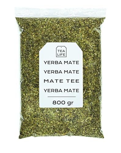 Yerba Mate 800g - Yerba Mate Tee - Grüner Mate - Grüner Mate in Lose - Kräutertees - Natürliche Eigenschaften (800 gr) von Tea Life