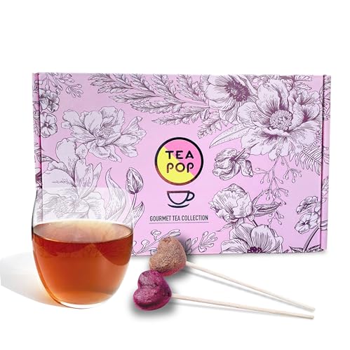 Tea-Pop Geschenkbox mit Lieblingsteeauswahl, Sammlung ausgewählter kristallisierter Gourmet-Tees, Kräutermischungen von Tea Pop