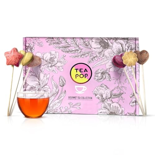 Tea-Pop Geschenkbox mit Lieblingsteeauswahl, Sammlung ausgewählter kristallisierter Gourmet-Tees, Kräutermischungen von Tea Pop