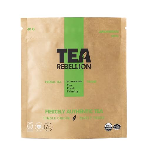 Tea Rebellion | Premium Handpicked Lemongrass Tea | Fair Trade, UTZ+ & Rainforest Certified | Zen, Fresh, Calming | Nepali Heritage | 40G Loose Leaf Tea Tea Rebellion | Premium Handpicked Lemongrass Tea | Fair Trade, UTZ+ & Rainforest Certified | Zen, Fresh, Calming | Nepali Heritage | 40G Loose Leaf Tea von Tea Rebellion