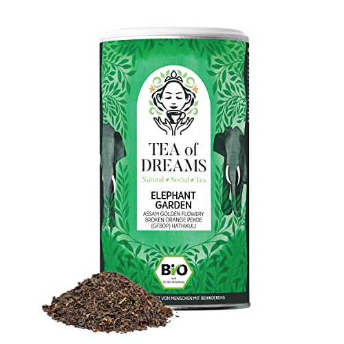 Bio Assam Golden Flowery Broken Orange Pekoe (GFBOP) Hathikuli Biotee | "Elephant Garden" (120g) von Tea of Dreams