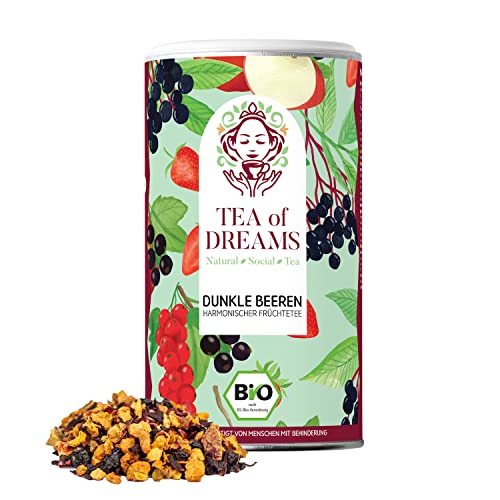 Früchtetee Bio | "Dunkle Beeren" | harmonisch, runder Früchtetee | loser Tee | 120g von Tea of Dreams