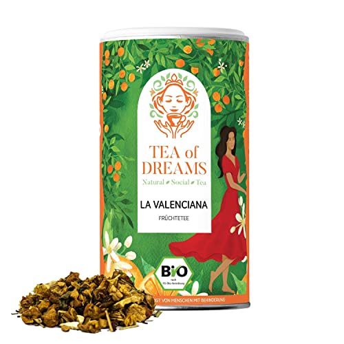 Früchtetee Bio | "La Valenciana" | mit feinem Orangengeschmack | loser Tee | 120g von Tea of Dreams