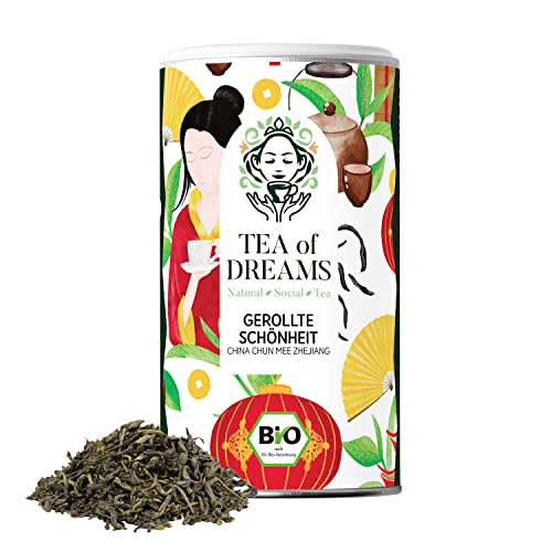 Grüner Tee Bio | "Gerollte Schönheit" China Chun Mee Zhejiang | loser Tee | 160g von Tea of Dreams