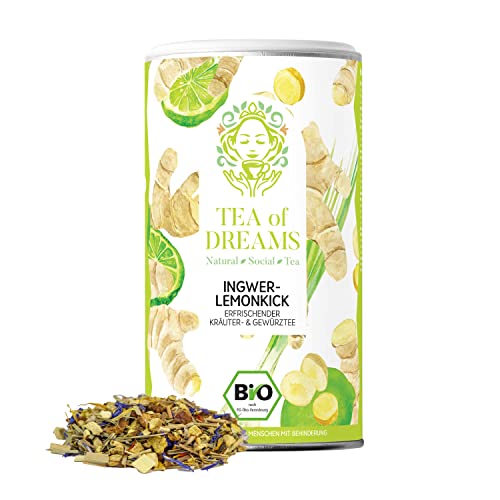 Ingwer Lemon Tee Bio | Ingwer-Lemonkick | mit Lemongras und Ingwer | loser Tee | 140g von Tea of Dreams