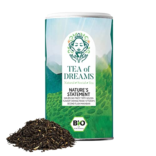 Schwarzertee Bio | "Nature´s Statement" | Darjeeling (FTGFOP1) Second Flush Makaibari | loser Tee | 130g von Tea of Dreams