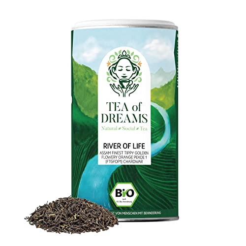 Schwarzertee Bio | "River of Life" | Assam Finest (FTGFOP1) Chardwar | loser Tee | 120g von Tea of Dreams