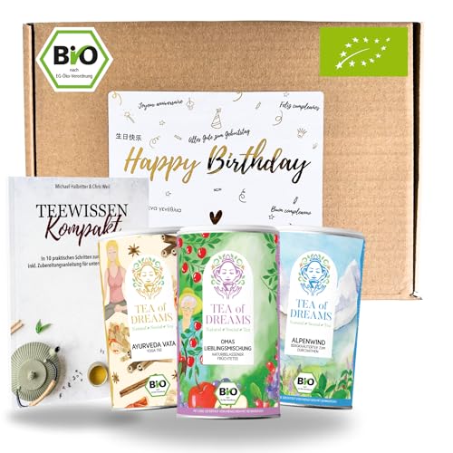 Tee Geschenk Geburtstag Happy Birthday – Das Geburtstagsgeschenk für Tee-Liebhaber von Tea of Dreams