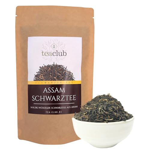 Assam Schwarzer Tee Lose 100g, Second Flush Schwarztee, Ostfriesentee Kräftig Würzig Malzig, TeaClub Black Tea von TeaClub