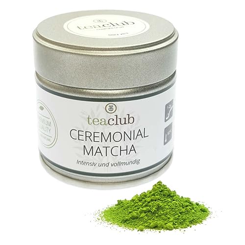 Ceremonial Matcha Japan 30g - Laborgeprüft - First Flush Tencha Blätter Beschattet Zeremonielle Qualität, Grüner Tee Pulver aus Kagoshima, TeaClub Ceremonial Matcha Japan 30g - Laborgeprüft - First Flush Tencha Blätter Beschattet Zeremonielle Qualität, Grüner Tee Pulver aus Kagoshima, TeaClub von TeaClub